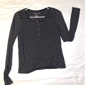 Black and white striped long sleeve